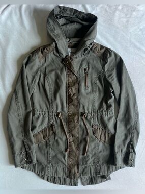 Military Style Jacket Olive Green American Rag Size S Utility Army Cargo